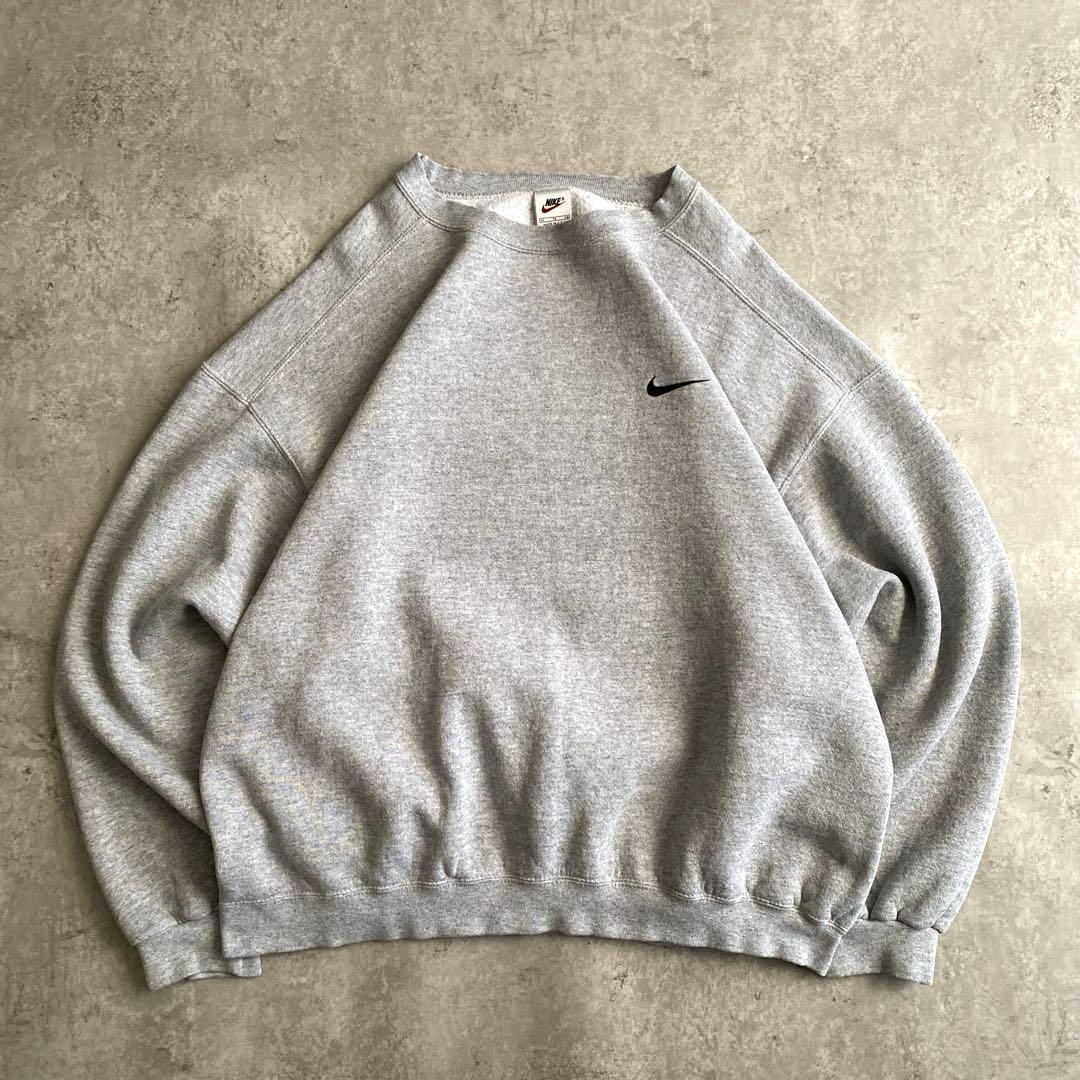 神シルエット 90s NIKE 銀タグ スウッシュ スウェット USA製 XL