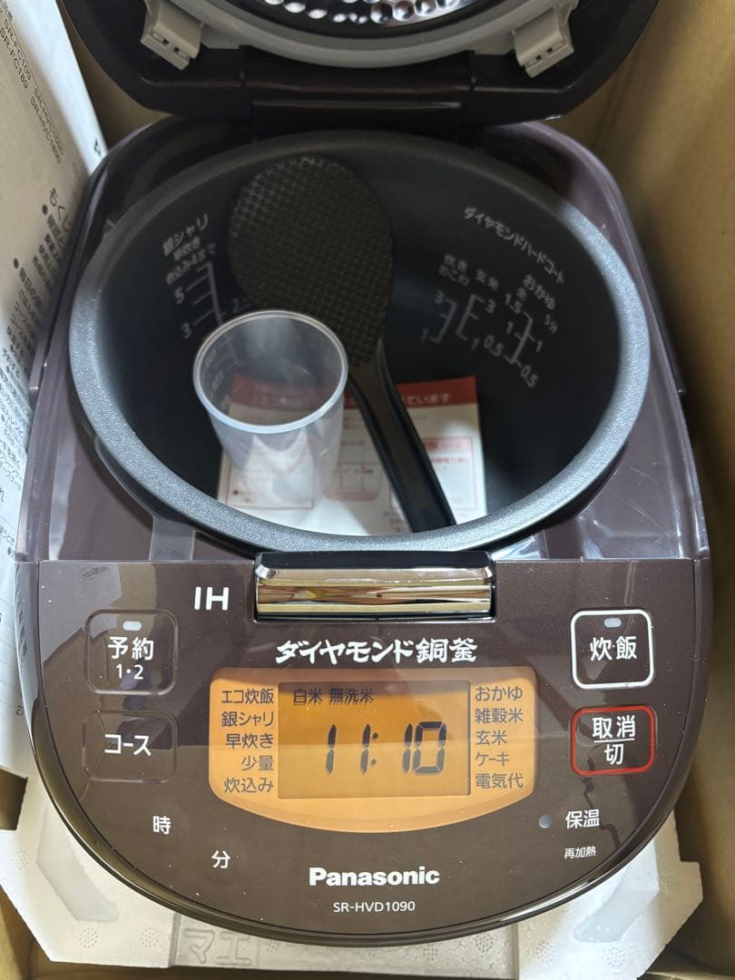 Panasonic SR-HVD1090-T 炊飯器 1.0L 5.5合炊き