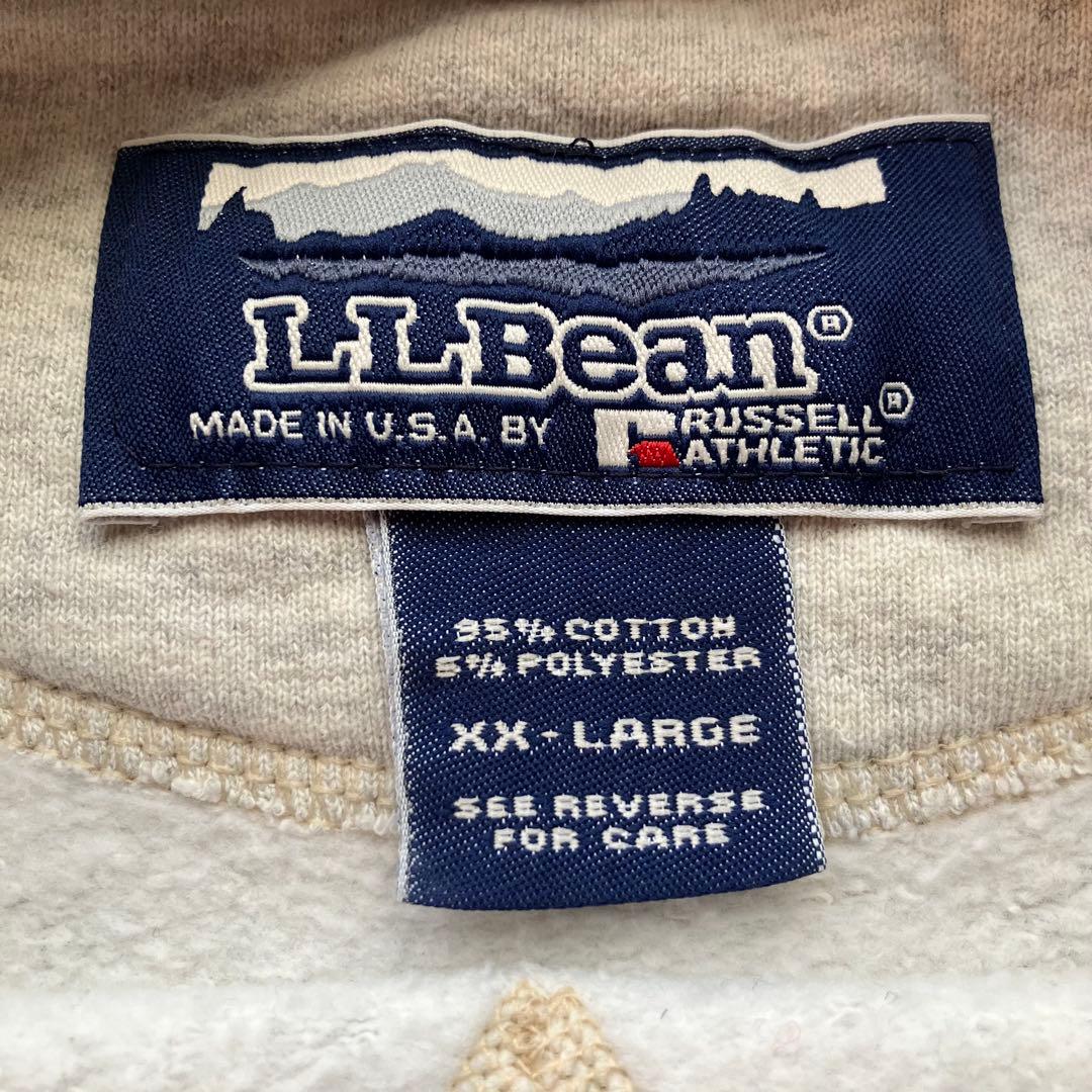L.L.Bean × Russell スウェット 無地 杢ホワイト XXL