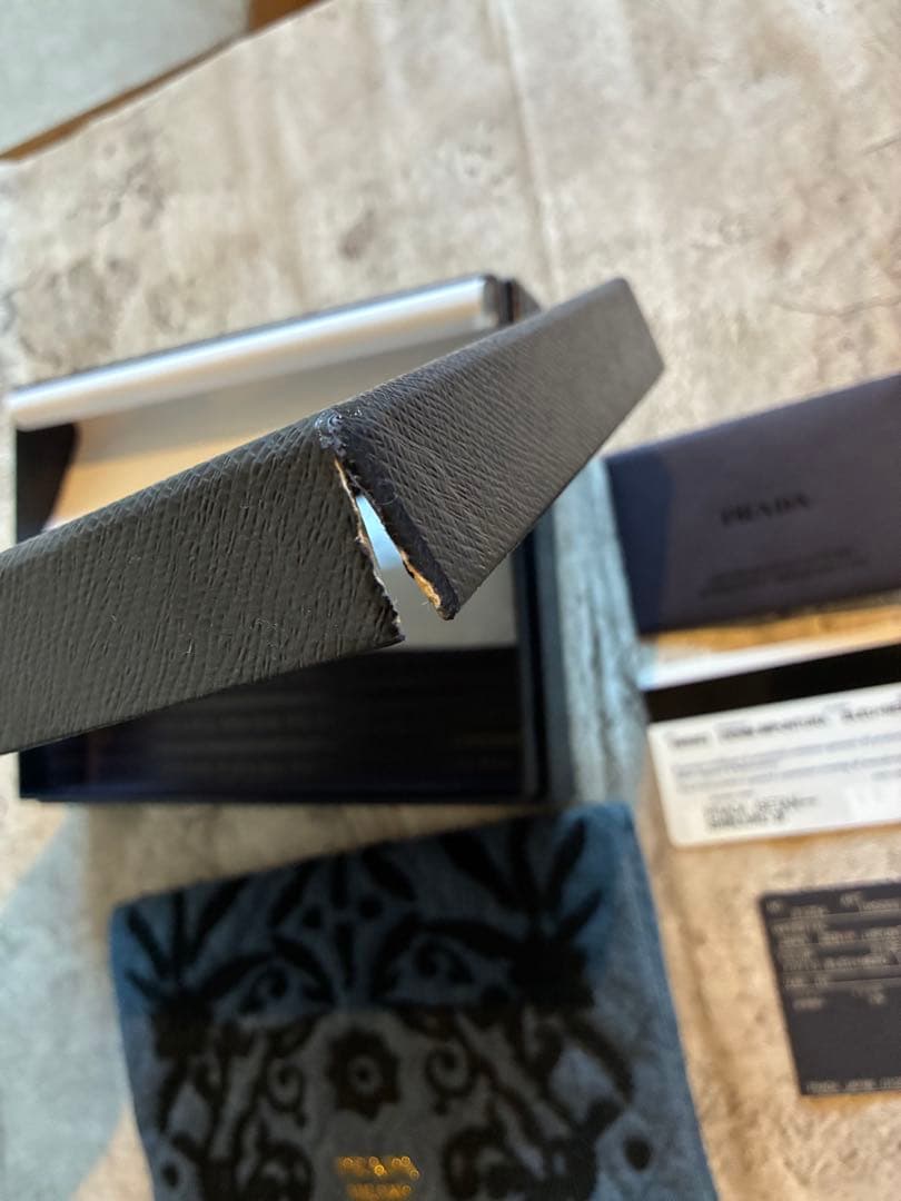 PRADA デニム　クラッチバッグ　美品