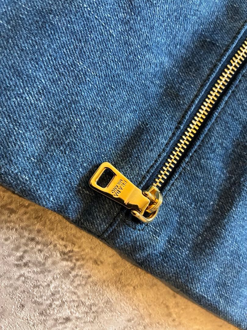 PRADA デニム　クラッチバッグ　美品