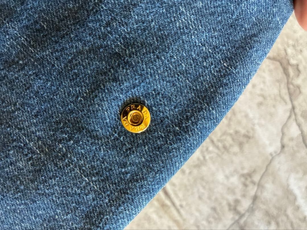 PRADA デニム　クラッチバッグ　美品