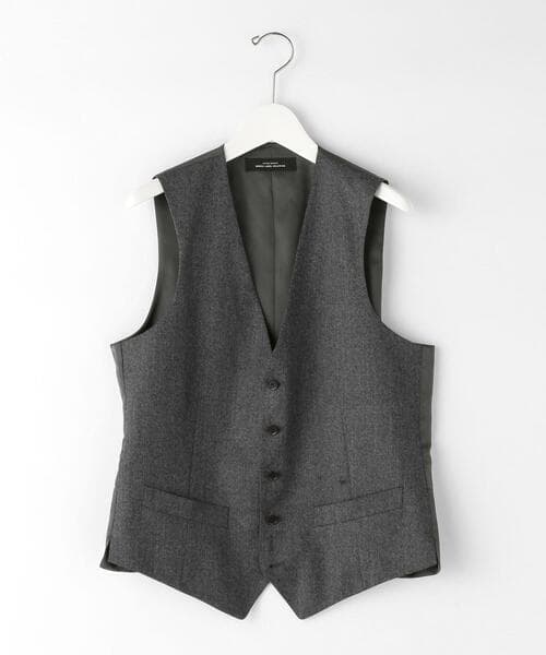 green label relaxing CANONICO フラノ無地 3ピース