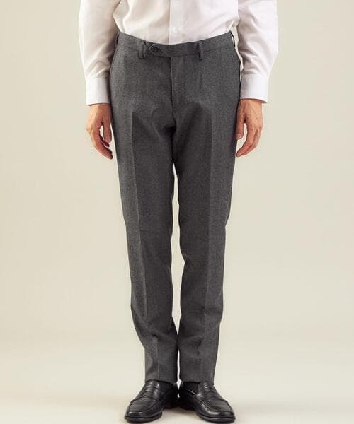 green label relaxing CANONICO フラノ無地 3ピース