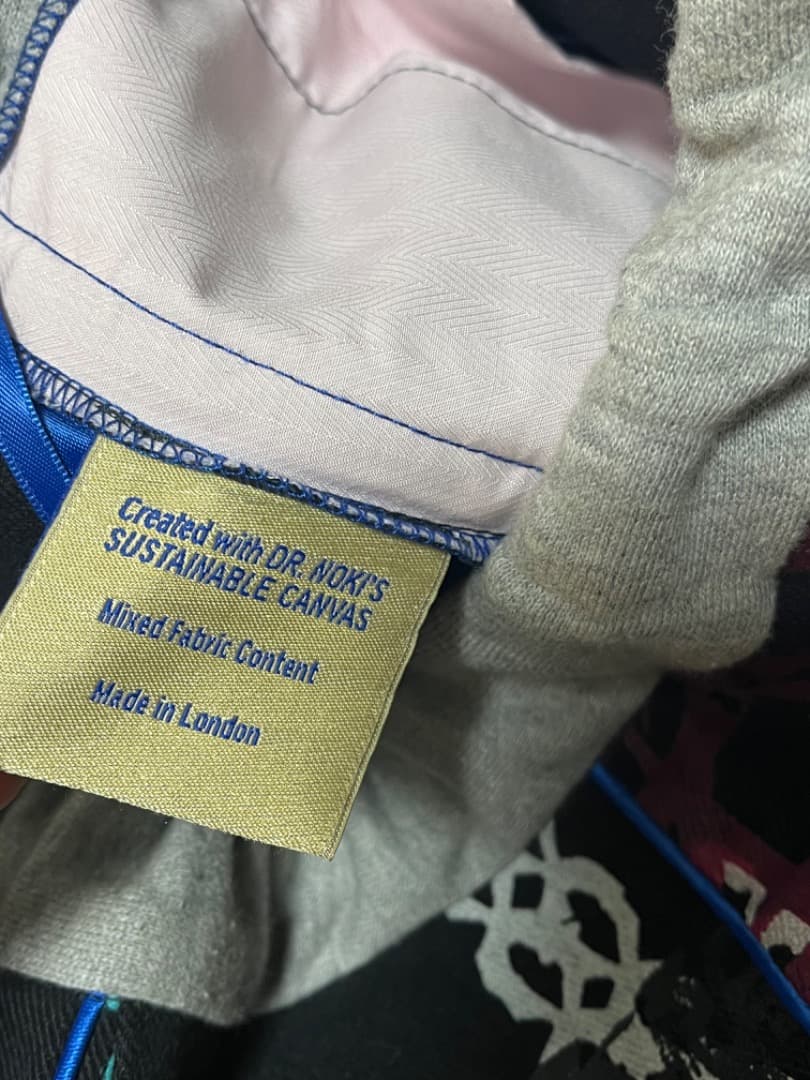 DR.NOKI ブラックキャンバス地ショートパンツ