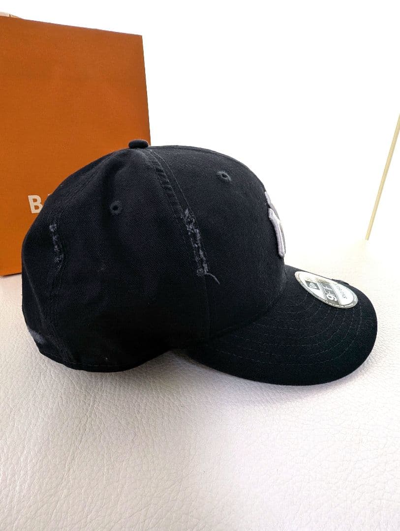 ビームス✕ニューエラ ダメージ キャップ ★ヤンキース★ネイビー帽子
