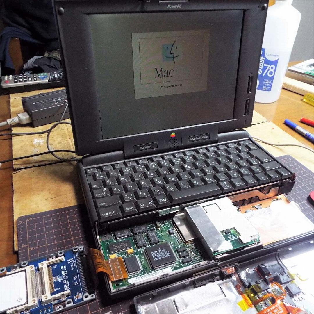 最近不動_ヒンジ崩壊_CF起動_ PowerBook 5300Ce_付属品多数