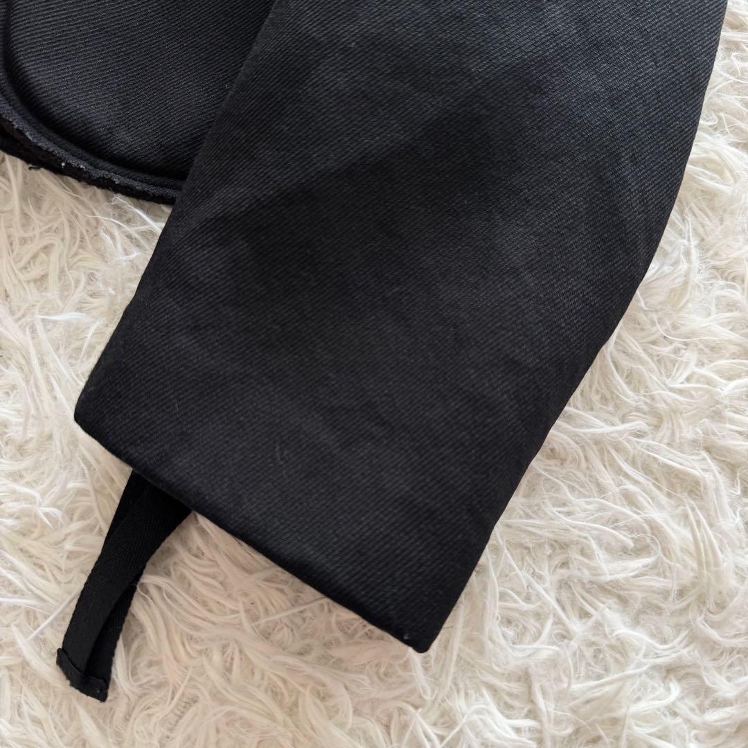 コムデギャルソン AD2004　ライダースジャケット 縮絨加工　フリル 黒　M