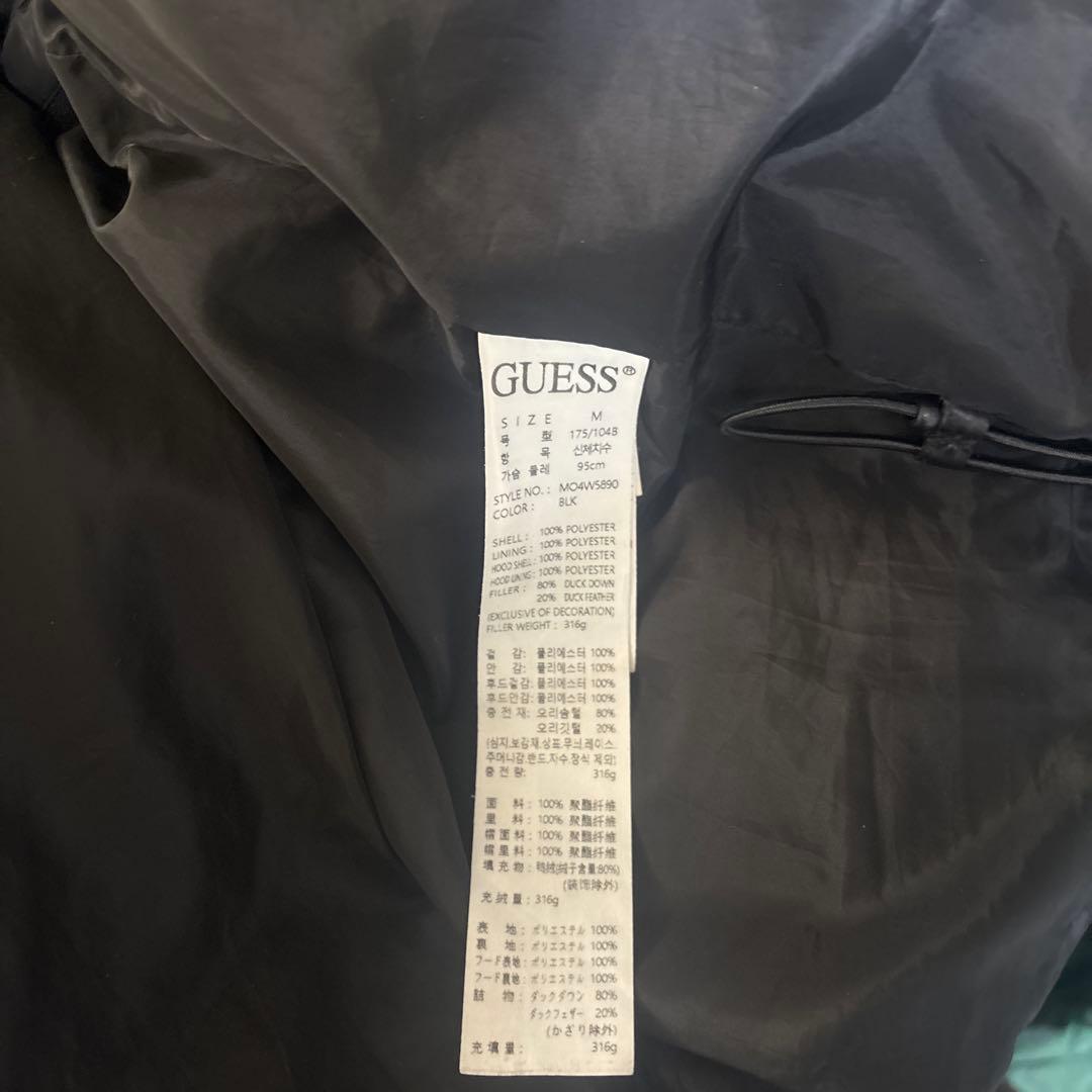 GUESS ブラック ダウンジャケット Mサイズ