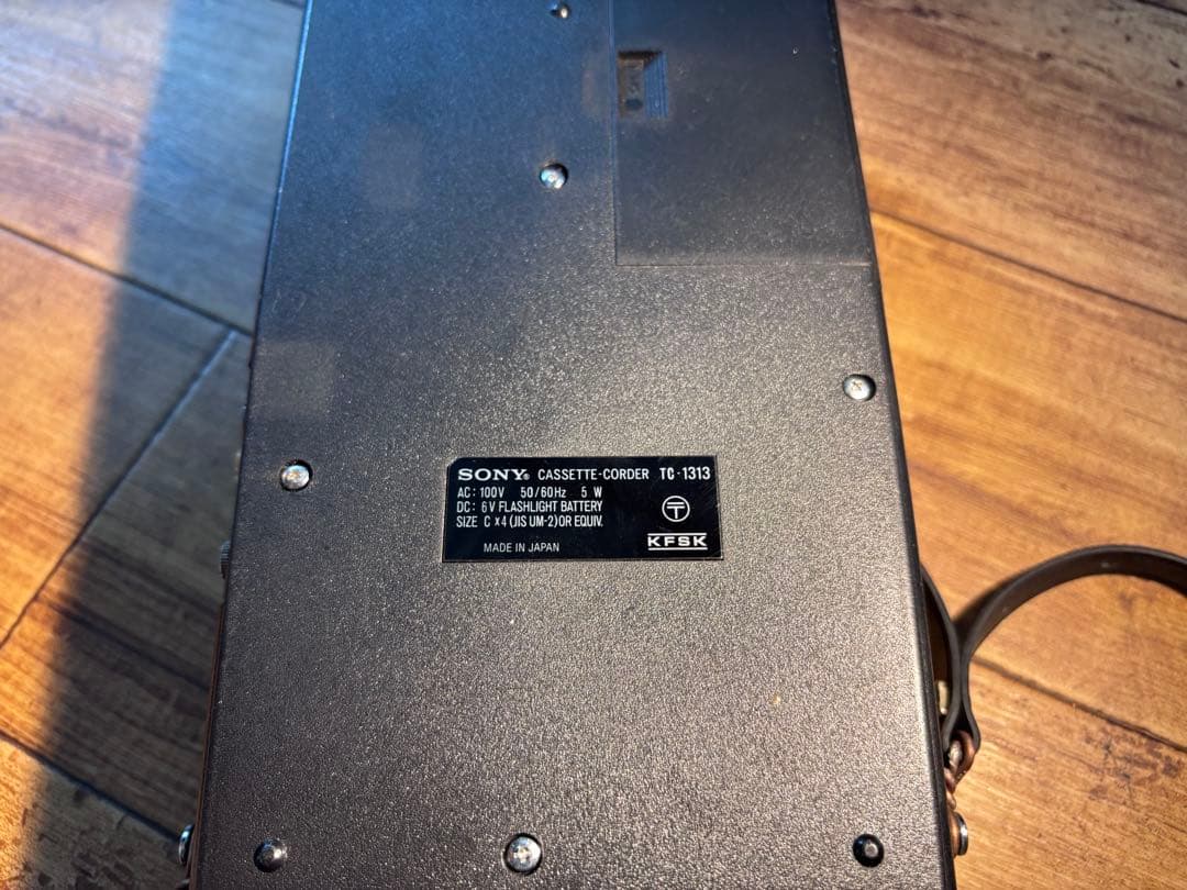 昭和レトロ 実働 SONY カセットコーダー TC-1313