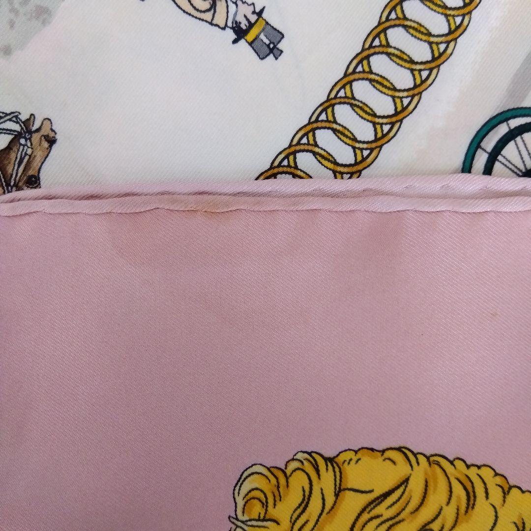 HERMES　カレ90 ロンシャンの散歩　シルク　スカーフ　送料無料