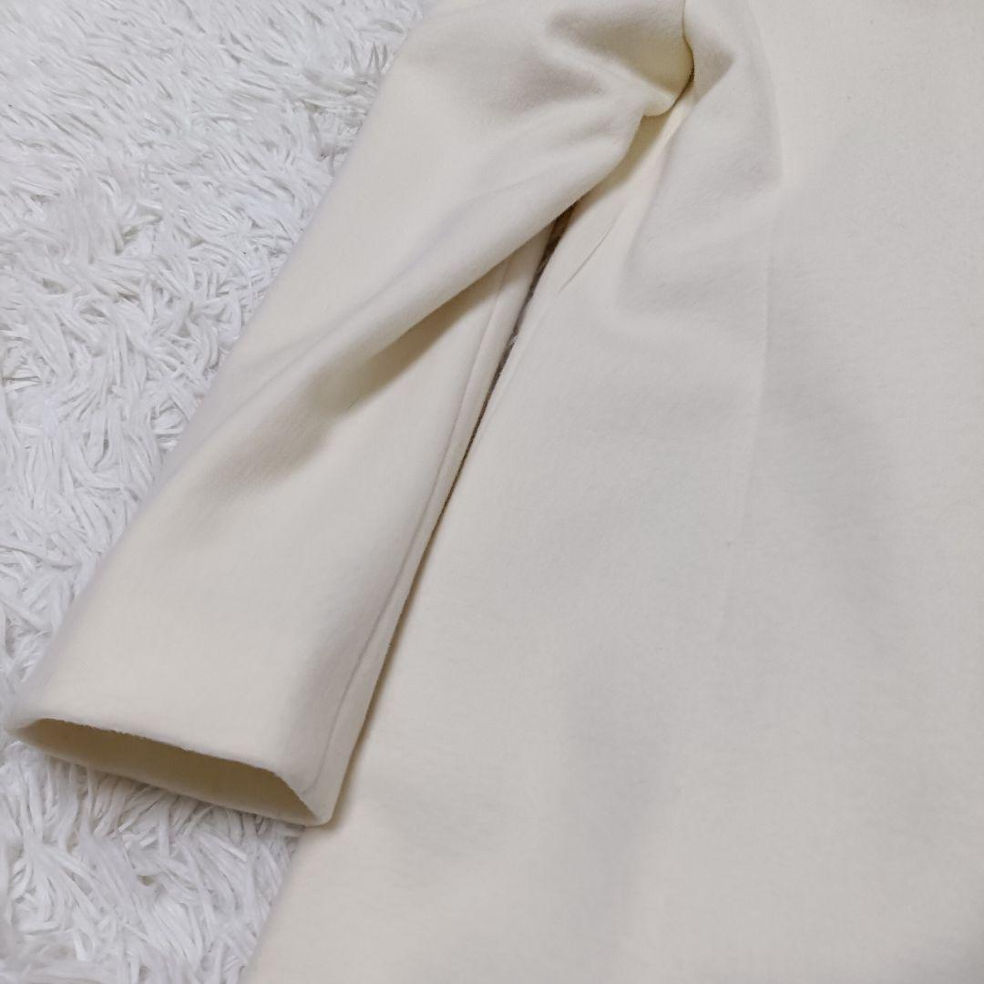 新品 INDIVI アウター コート 高級素材 ウール 羊毛 カシミヤ 38