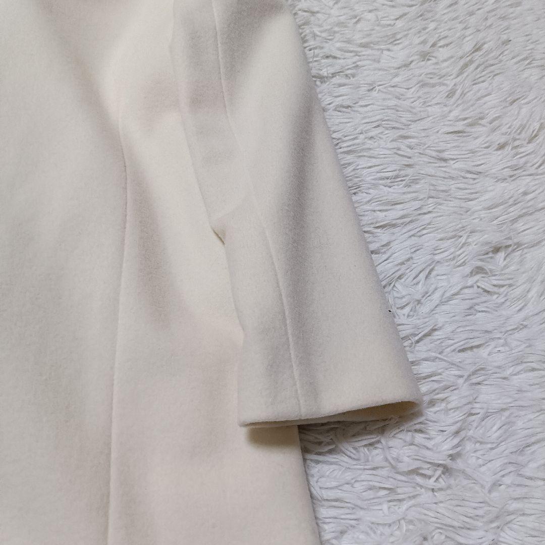 新品 INDIVI アウター コート 高級素材 ウール 羊毛 カシミヤ 38