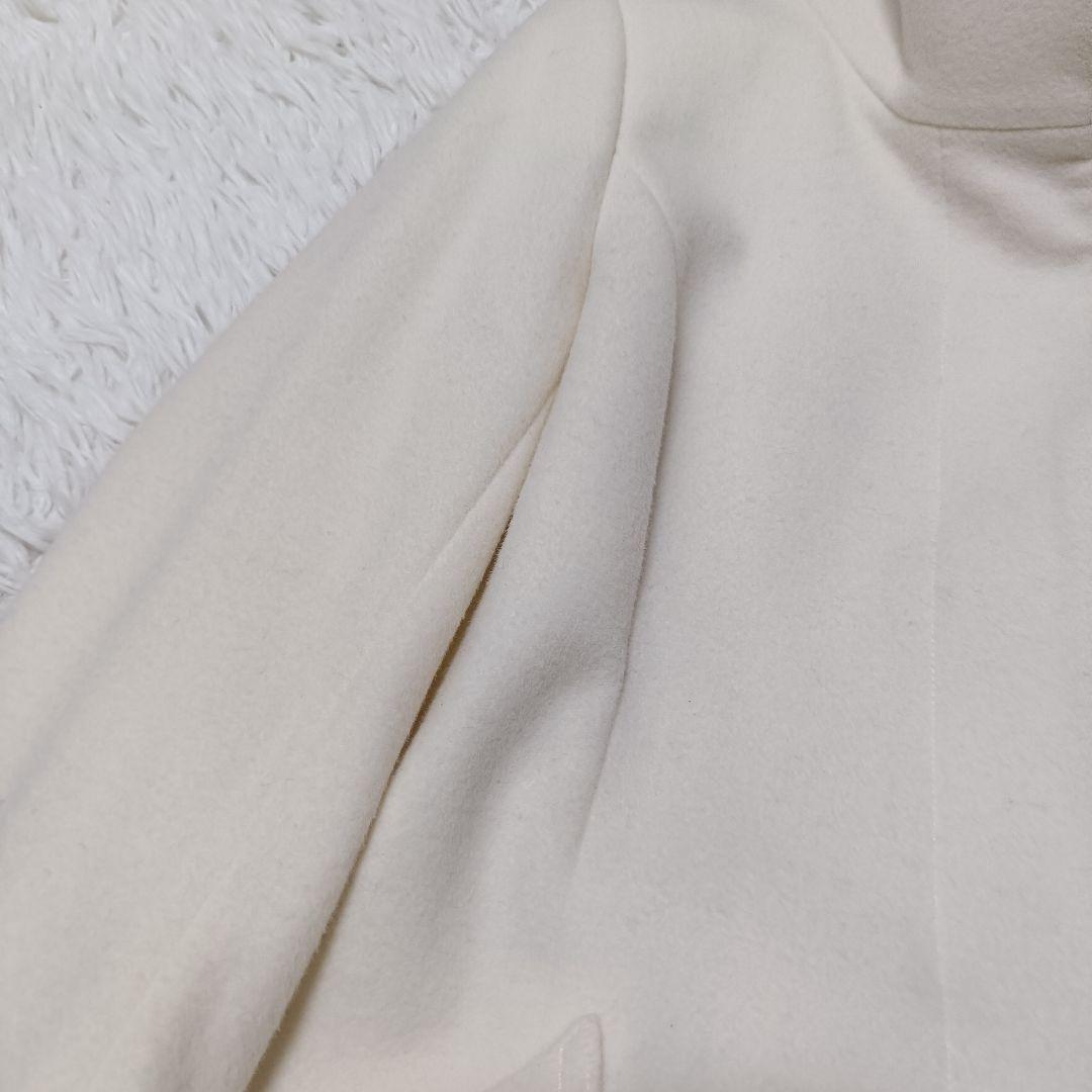 新品 INDIVI アウター コート 高級素材 ウール 羊毛 カシミヤ 38