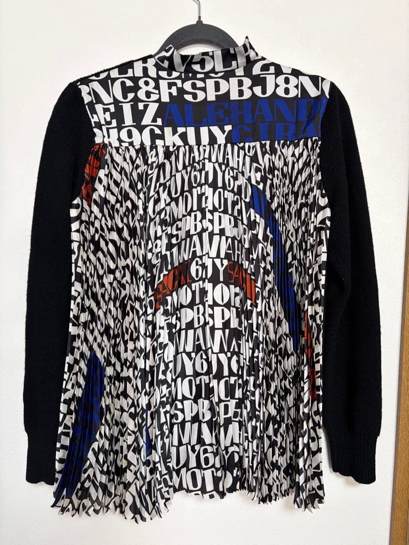 sacai ブラック カーディガン