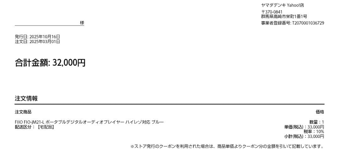 Fiio JM21 美品 (FW更新/初期化済)