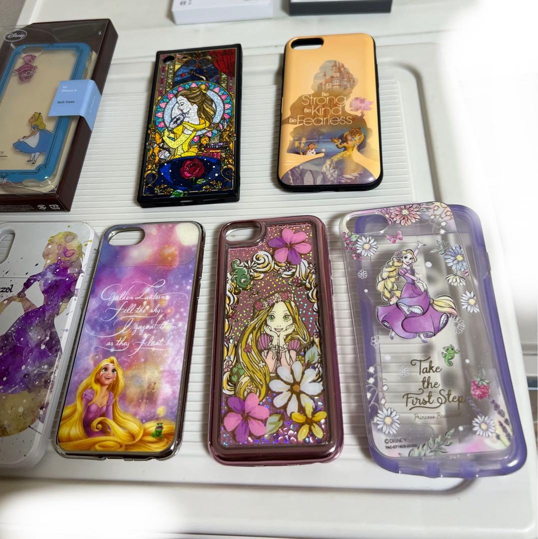 ディズニー、ラプンツェル、ベルのスマホカバー