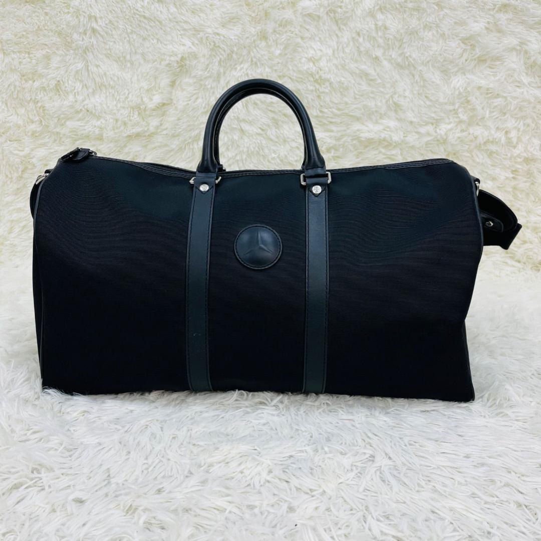 HUNTING WORLD ベンツコラボ ボストン 2WAY レザー ブラック