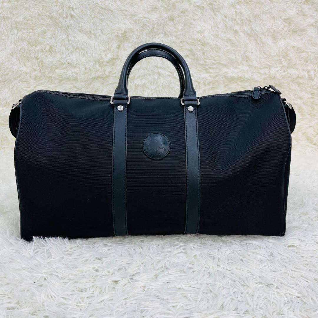 HUNTING WORLD ベンツコラボ ボストン 2WAY レザー ブラック