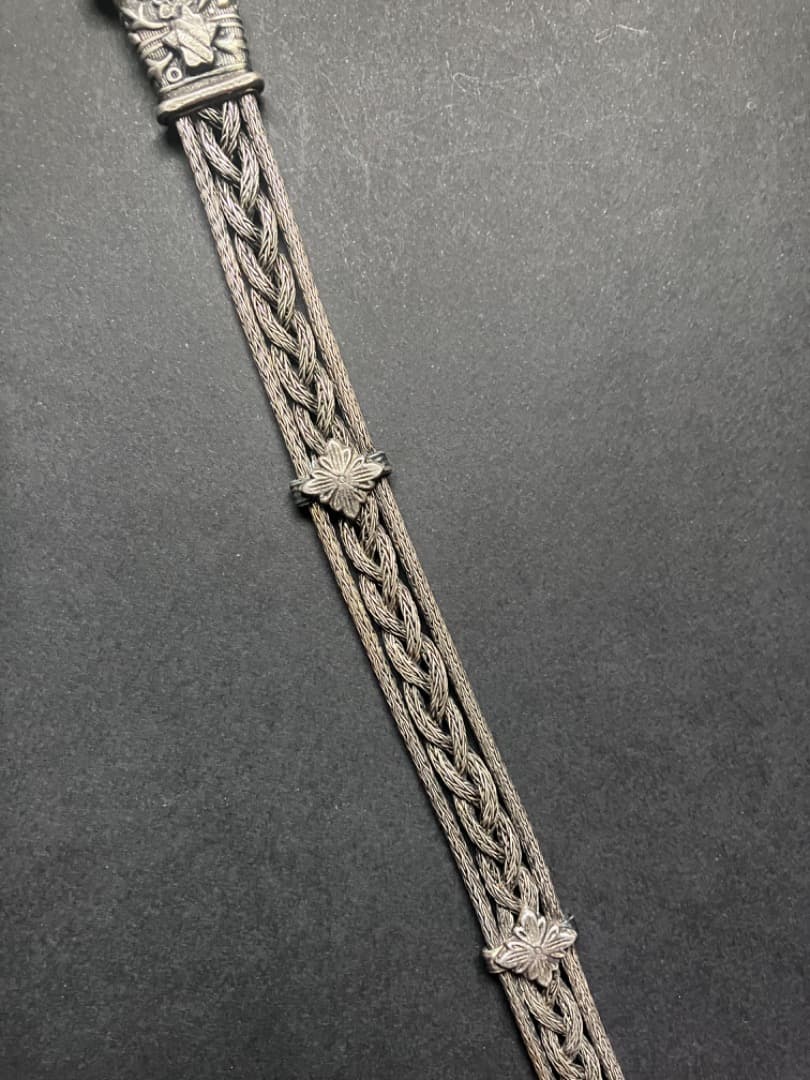 ベリーダンス　インド　ベルト　ヴィンテージ　アンティーク　オールドシルバー　銀製