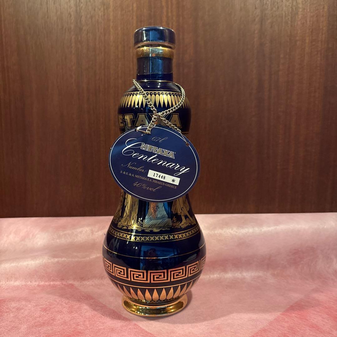 】未開栓 ブランデー メタクサ センテナリー ブルー陶器ボトル ギリシヤ