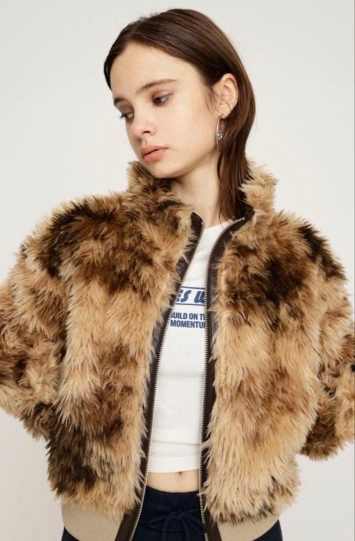 SLY ショート丈ファーコート