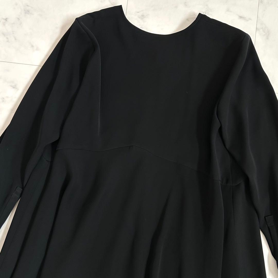 タグ付 エンフォルド ダブルサテンアシンメトリー ブラウス ブラック 38