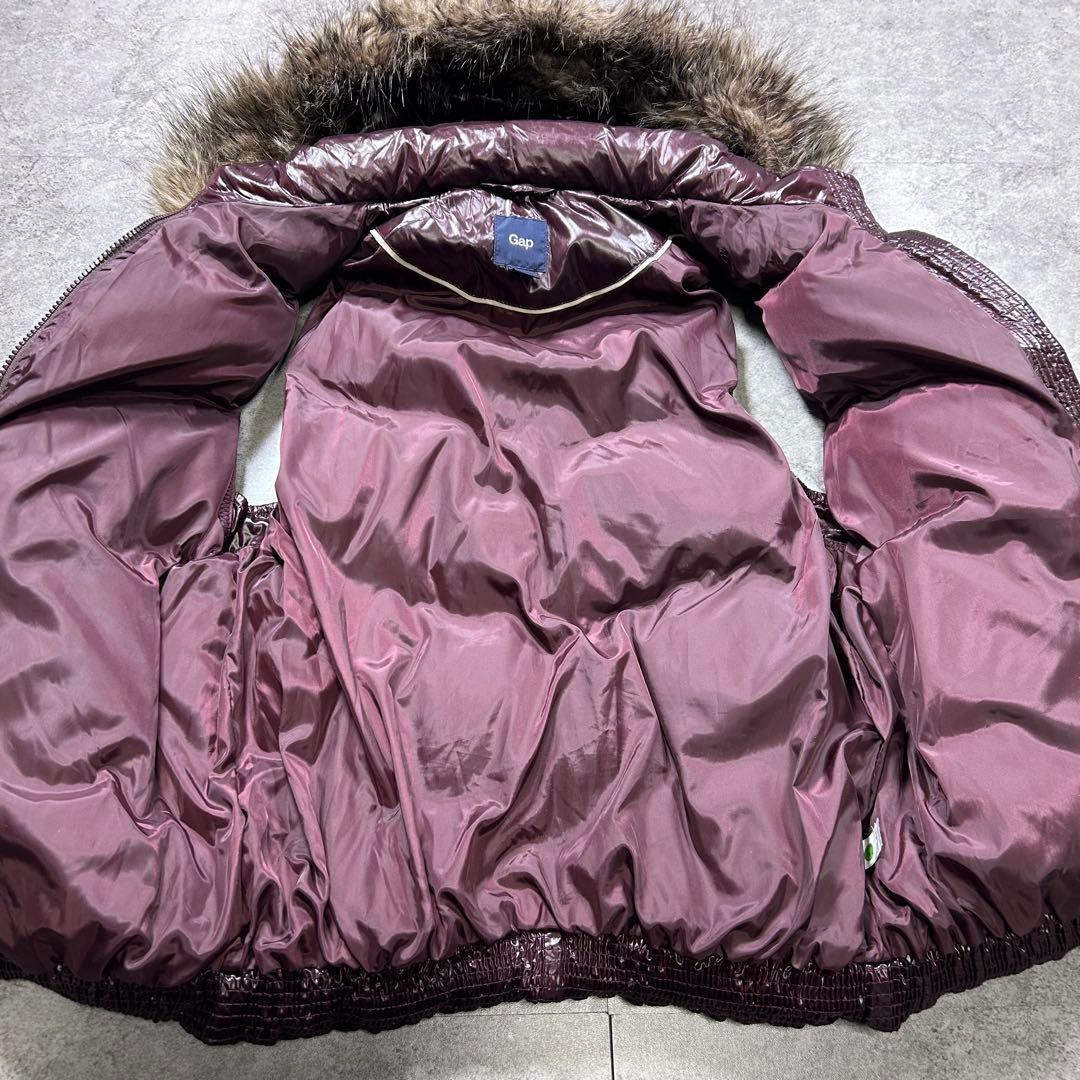 00s【archive】old gap/ファーダウンベスト/Y2K/光沢/お兄系