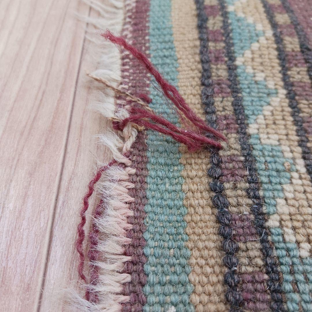 専用Y3049 トルコ絨毯 キリム ウール 手織り ラグマット 167×123㎝