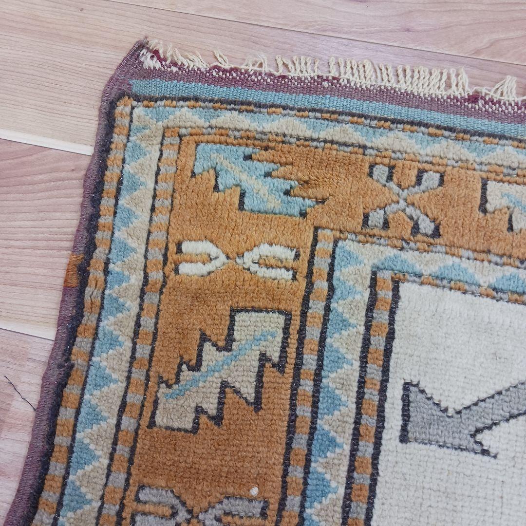 専用Y3049 トルコ絨毯 キリム ウール 手織り ラグマット 167×123㎝