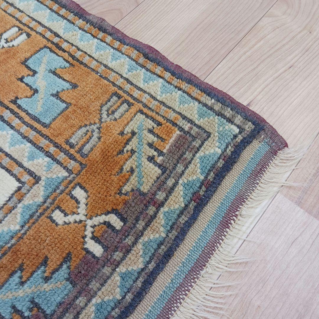 専用Y3049 トルコ絨毯 キリム ウール 手織り ラグマット 167×123㎝