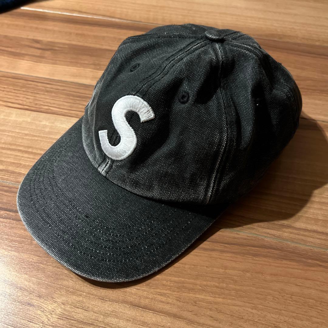 Supreme ブラック キャップ　sロゴ　今日まで