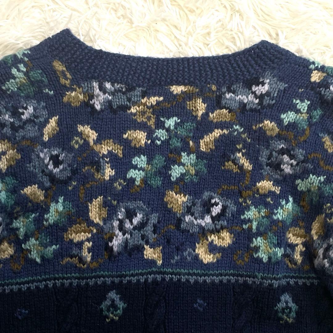 希少★LAURA ASHLEY ローラアシュレイ ニット カーディガン 刺繍
