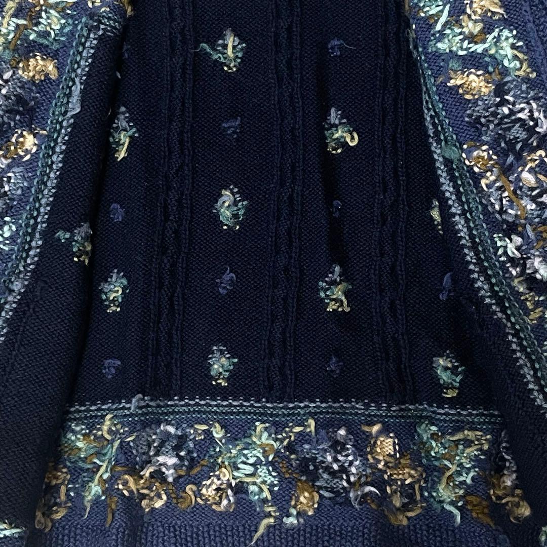 希少★LAURA ASHLEY ローラアシュレイ ニット カーディガン 刺繍