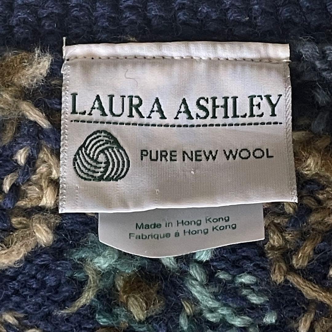 希少★LAURA ASHLEY ローラアシュレイ ニット カーディガン 刺繍