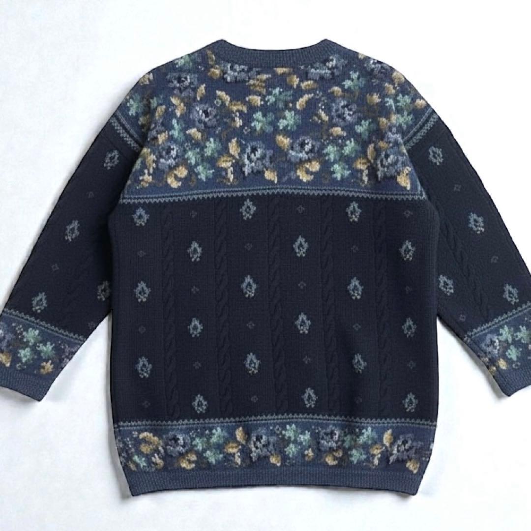 希少★LAURA ASHLEY ローラアシュレイ ニット カーディガン 刺繍