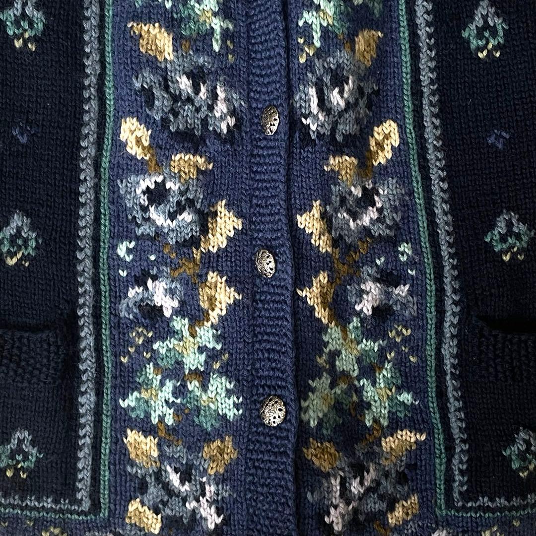 希少★LAURA ASHLEY ローラアシュレイ ニット カーディガン 刺繍