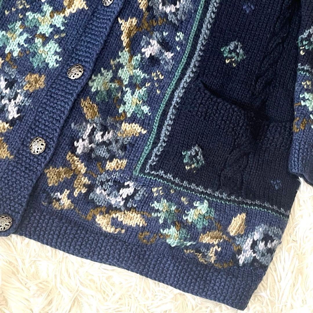 希少★LAURA ASHLEY ローラアシュレイ ニット カーディガン 刺繍