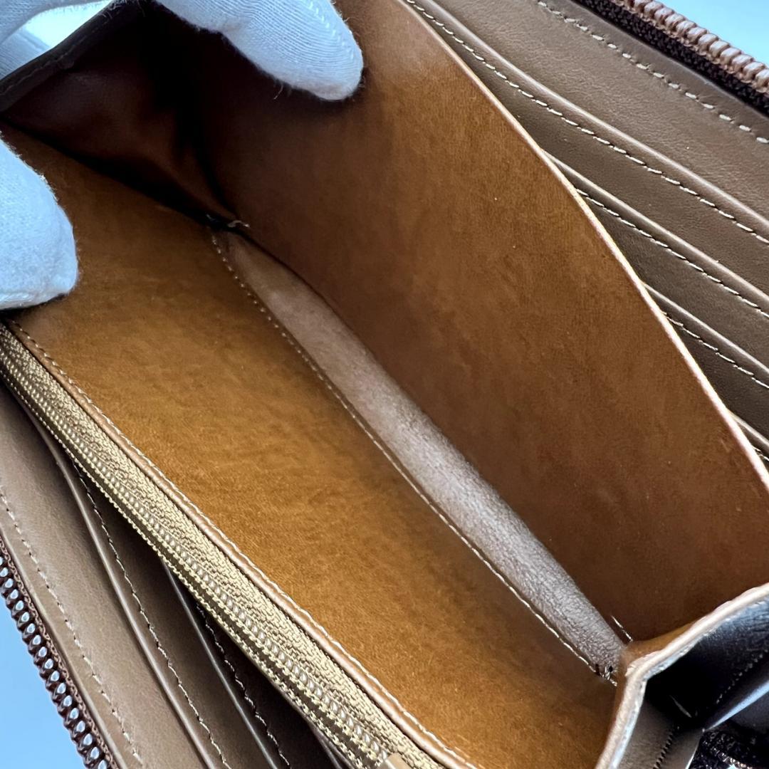 未使用ヴィヴィアンウエストウッド★ジッピーロングウォレット レザー 本革 濃茶