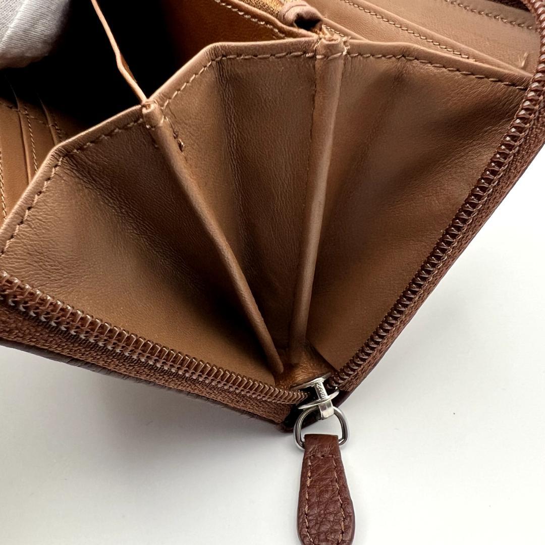 未使用ヴィヴィアンウエストウッド★ジッピーロングウォレット レザー 本革 濃茶