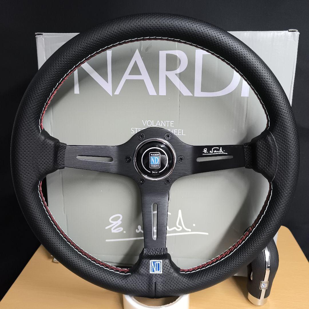 ナルディNARDI タイプ 350mm 70mmディープコーン シフトノブセット