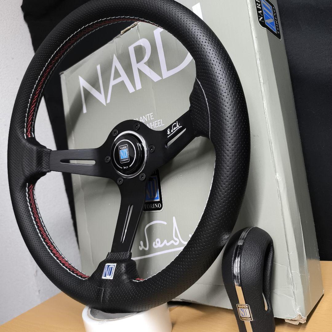 ナルディNARDI タイプ 350mm 70mmディープコーン シフトノブセット