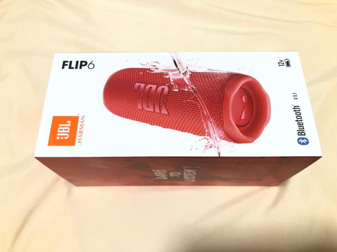 新品未開封　JBLFLIP6 ポータブル　Bluetooth スピーカー　赤