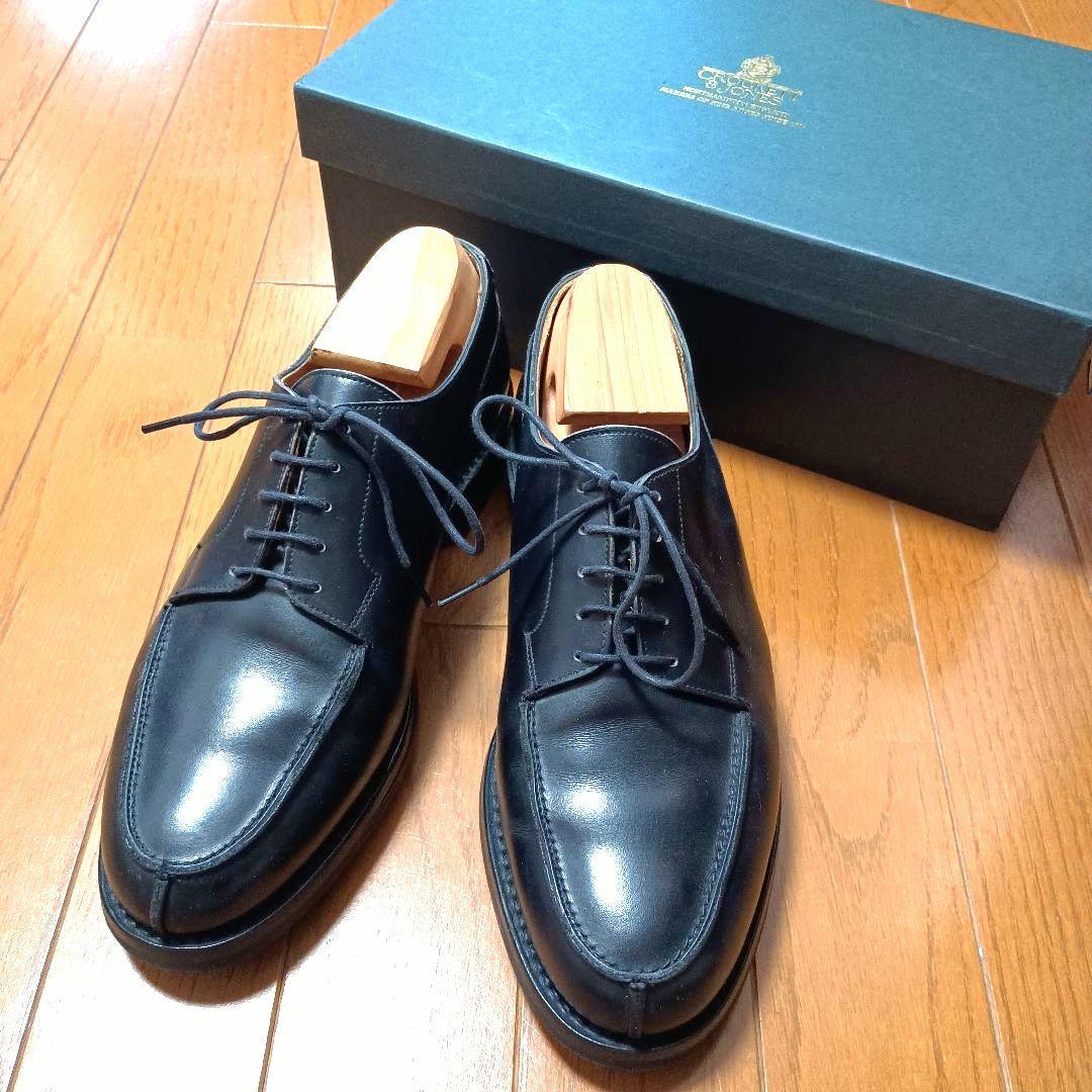 クロケット＆ジョーンズ モールトン ブラック Uチップ