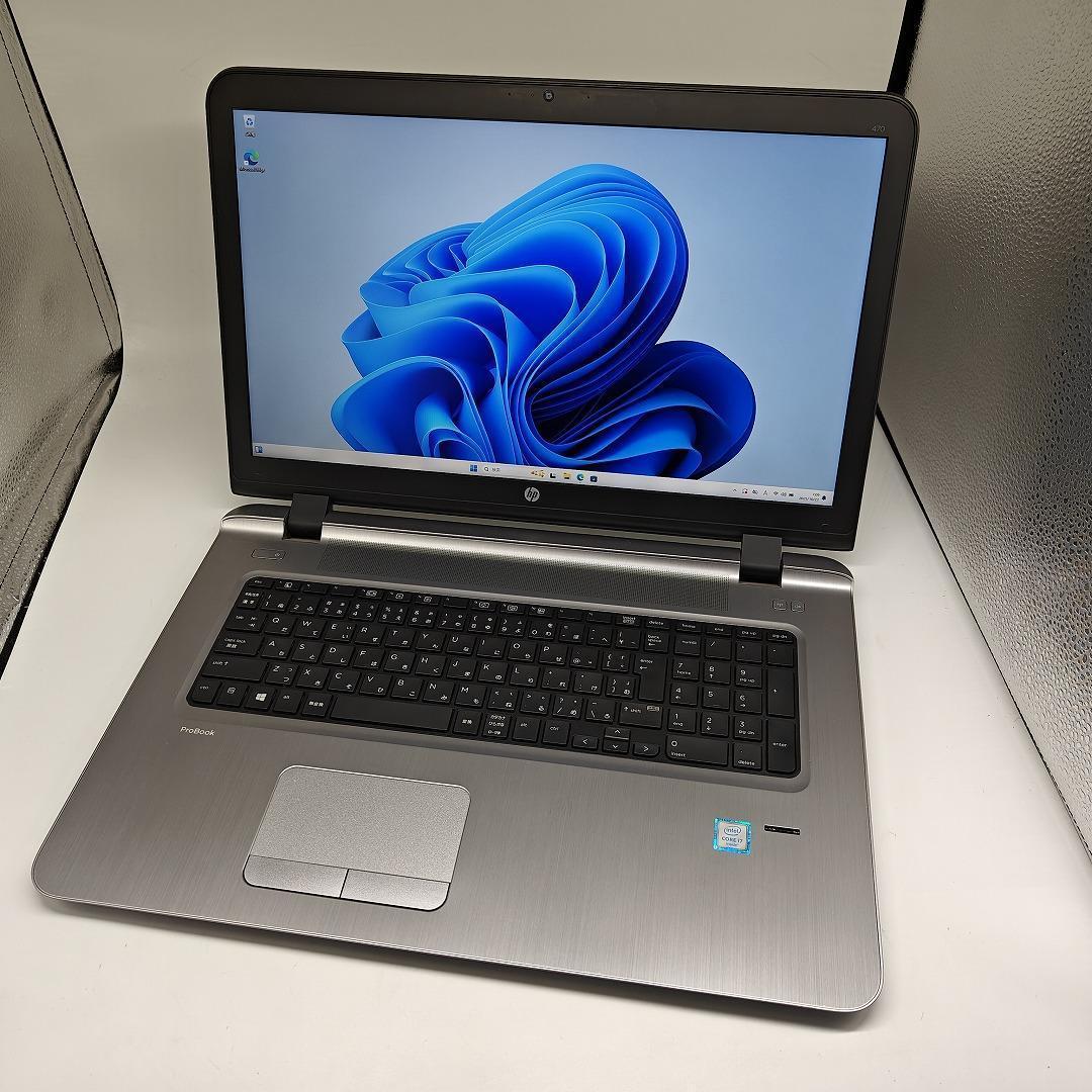 【HP】爆速i7 SSD256GB+HDD1TB 17.3インチ ノートPC