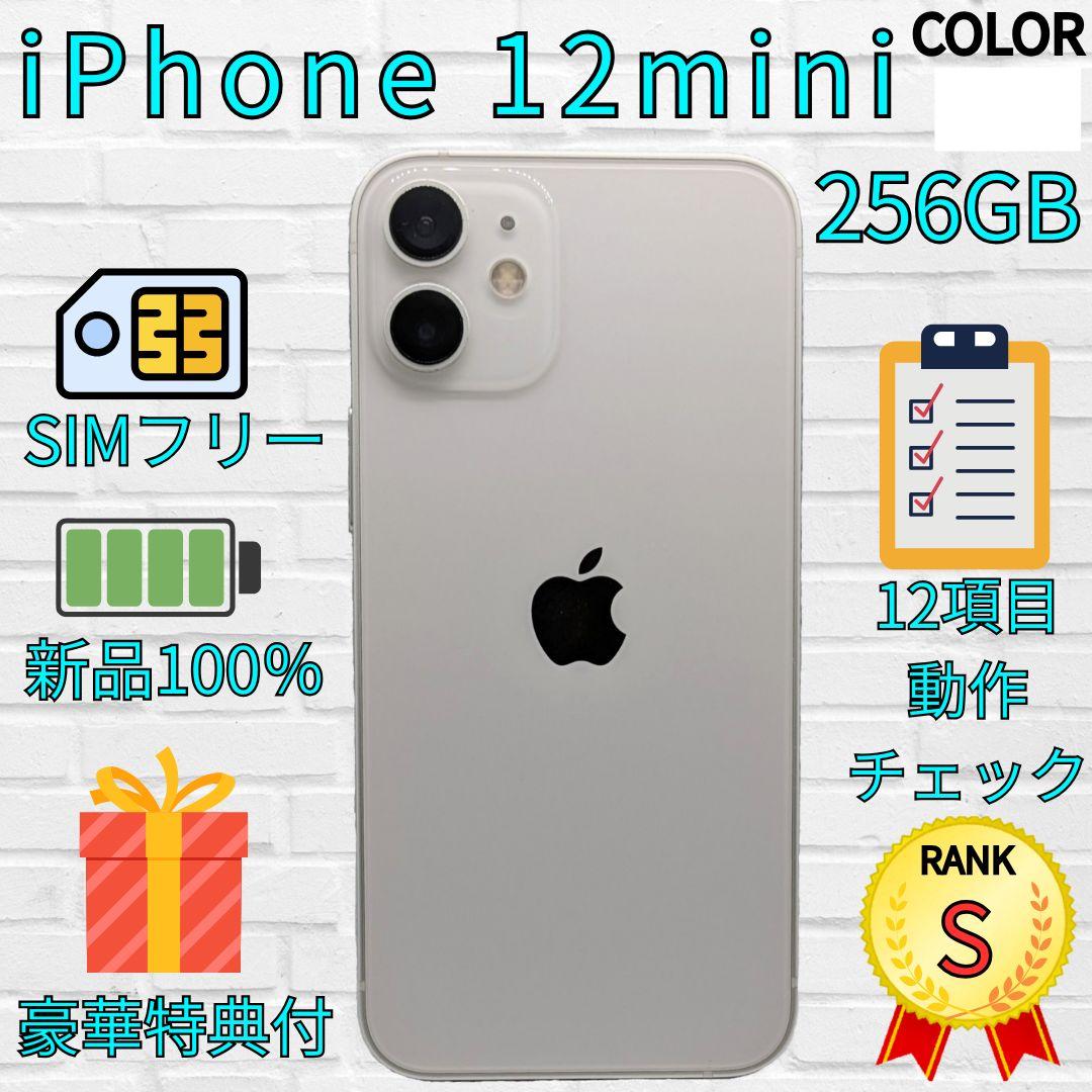 【超美品】iPhone 12mini 256GB　スターライト