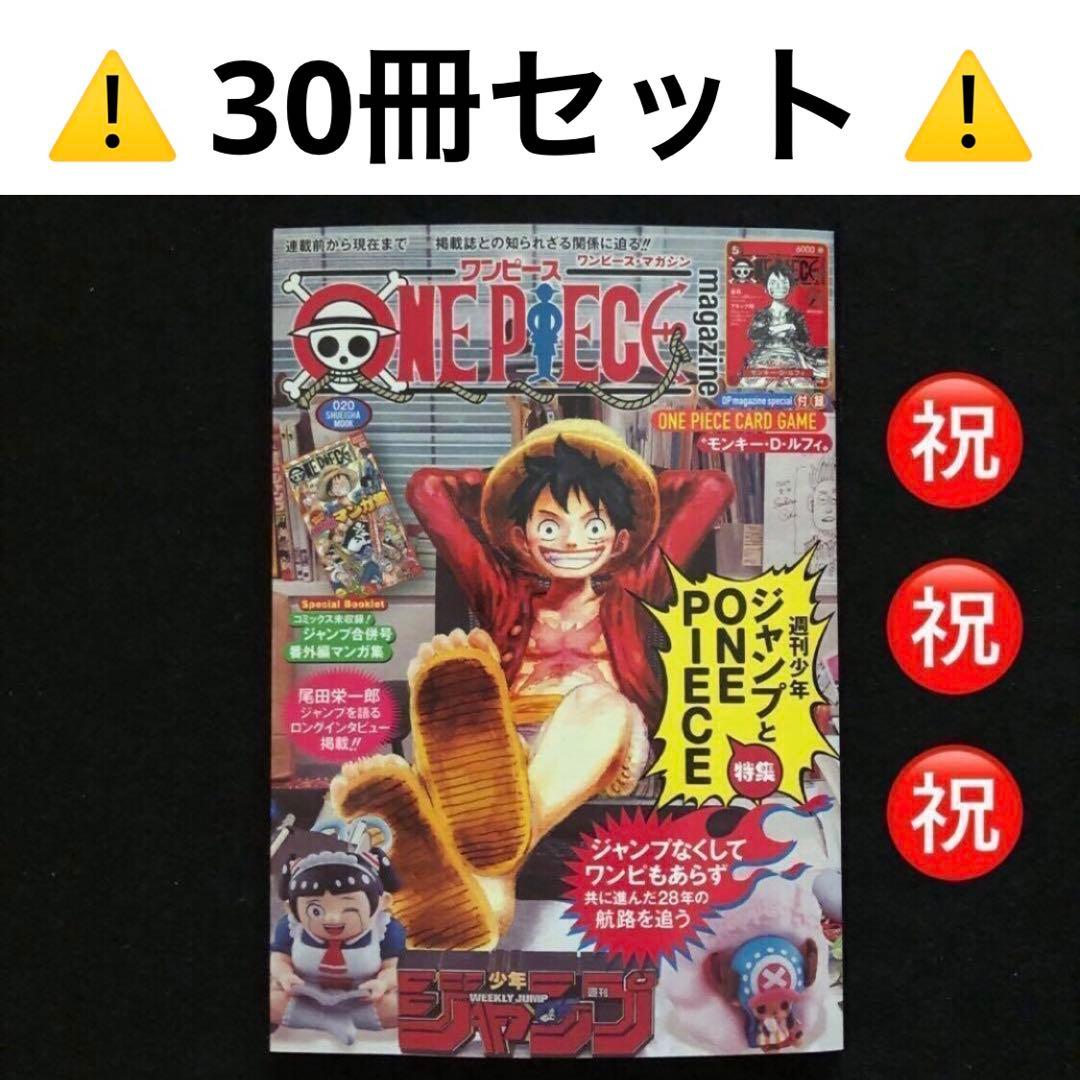 45.⭐️初版本【本のみ30冊】ワンピースマガジン20号 ルフィ カードゲーム