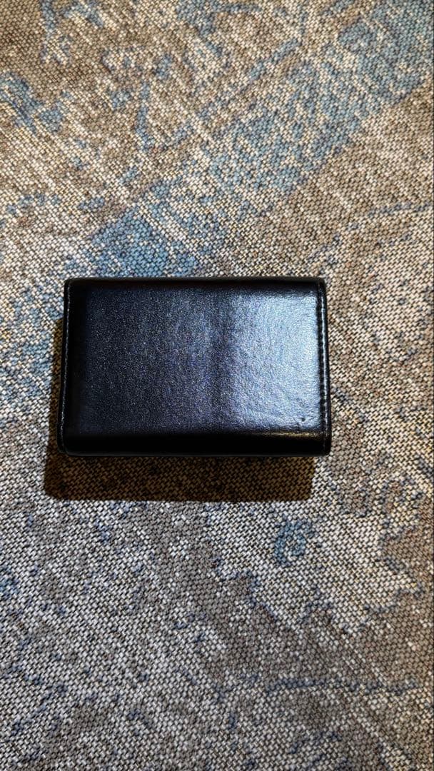 財布 ブラックレザー Bロゴ バレンシアガ