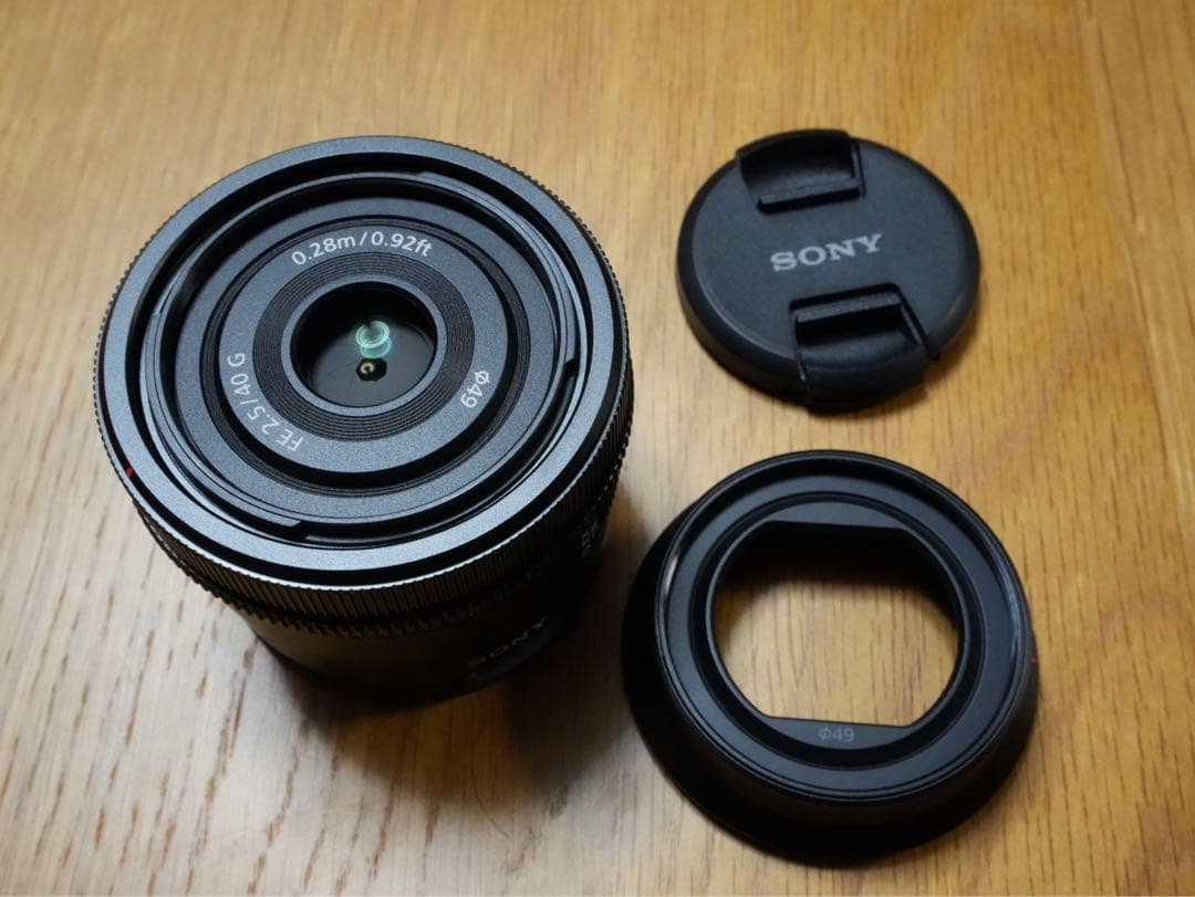 SONY SEL40F25G40mmF2.5G単焦点35mmフルサイズEマウント