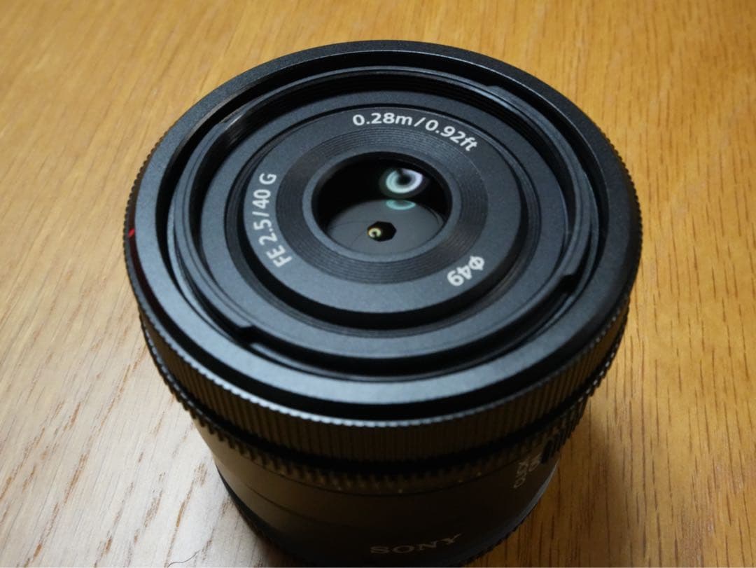 SONY SEL40F25G40mmF2.5G単焦点35mmフルサイズEマウント
